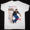 NSync N Sync Joey Fatone 2000 Krátký rukáv Bavlna Bílá Všechny velikosti Tričko AG1362 Unisex Tričko