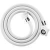 Fully Automatic Washing Machine Extended Inlet Hose with Agitator Drum, 4-Point Threaded Connection