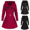 Giacca da Donna Autunno e Inverno con Cotone, Manica Lunga, Cappuccio, Taglio Dritto, Giunture, Cappotto da Pendolare con Cotone