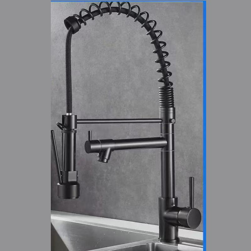 Kitchen Faucet Black Kitchen Tap Pull Out Kitchen Sink Mixer Tap Brushed Nickle Stream Sprayer Head Chrome Kitchen Water Tap