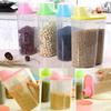 Home Kitchen Cereal Dispenser Candy Food Storage Box Containers Bins , 1.9L Pink