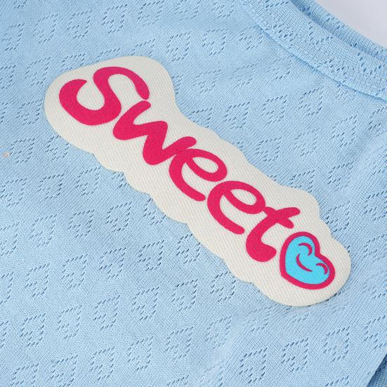 Kæledyr Sommer T-shirt Flæse Kortærmet Sød Hundetøj til Katte Små Mellemstore Hunde Åndbar Sommer Kæledyrs Outfits