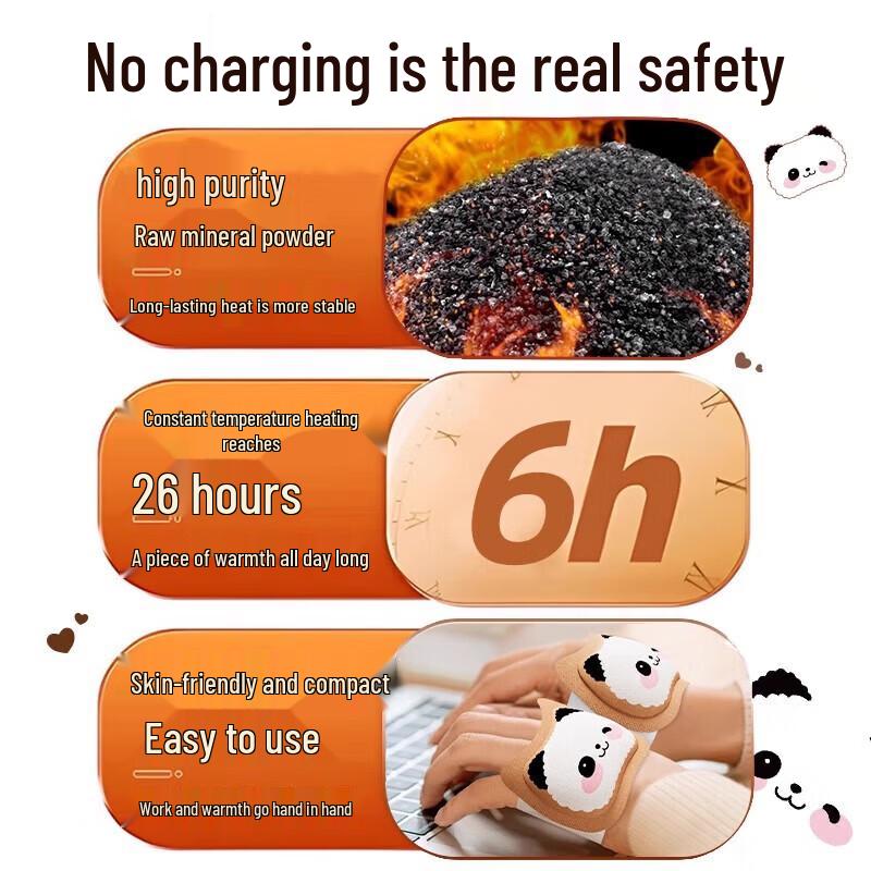 Wearable Self-Heating Hand Warmer Patches