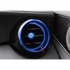 For Benz X253 GLC 2016- Console Air Outlet Aluminum Blue Vent Ring Trim 7PCS