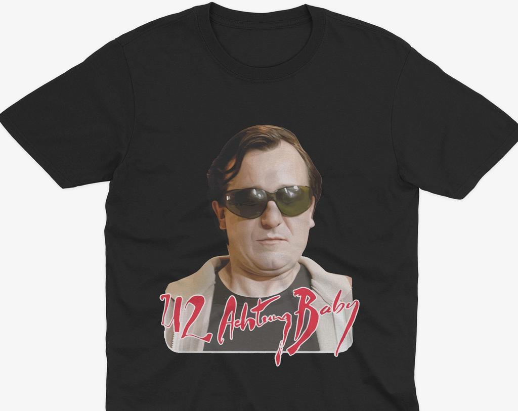Achtung Baby Alan Partridge Bono T Shirt and kids tshirt, Funny Alan Partridge T Shirt and kids tshirt, Alan Partridge Quote, Alan Partridge Bono