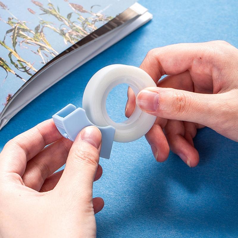 2Pcs Invisable Tape with Tape Dispenser Invisable Adhesive Tape with Tape Cutter for Scrapbooking Packaging