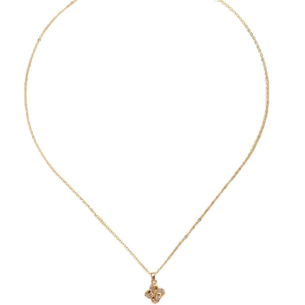 2026 Elegant Four-Leaf Clover Clavicle Necklace – High-End Design for Women