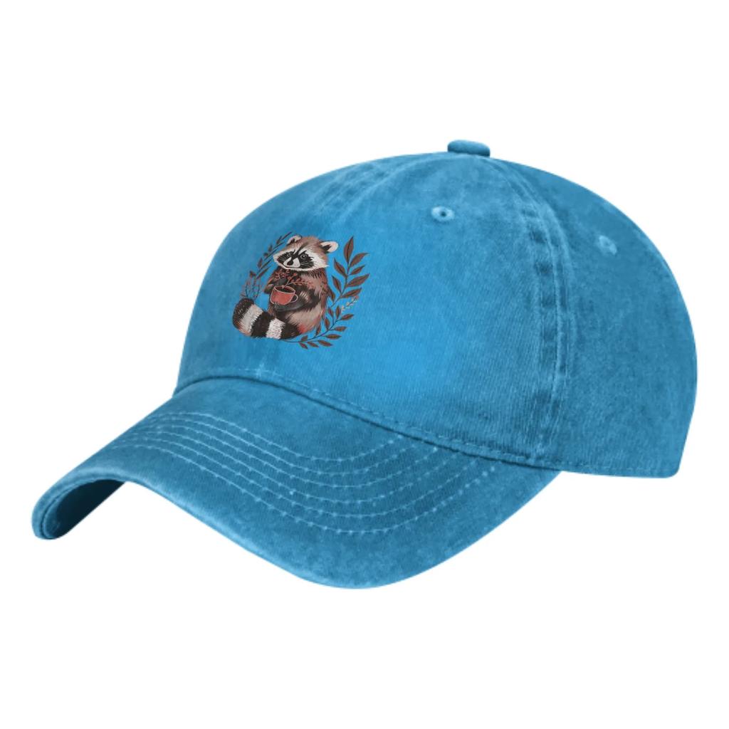 Raccoon Summer Classic Fashion Men Trucker Hat Cotton Breathable Women Cowboy Cap Outdoor Leisure Basketball Caps