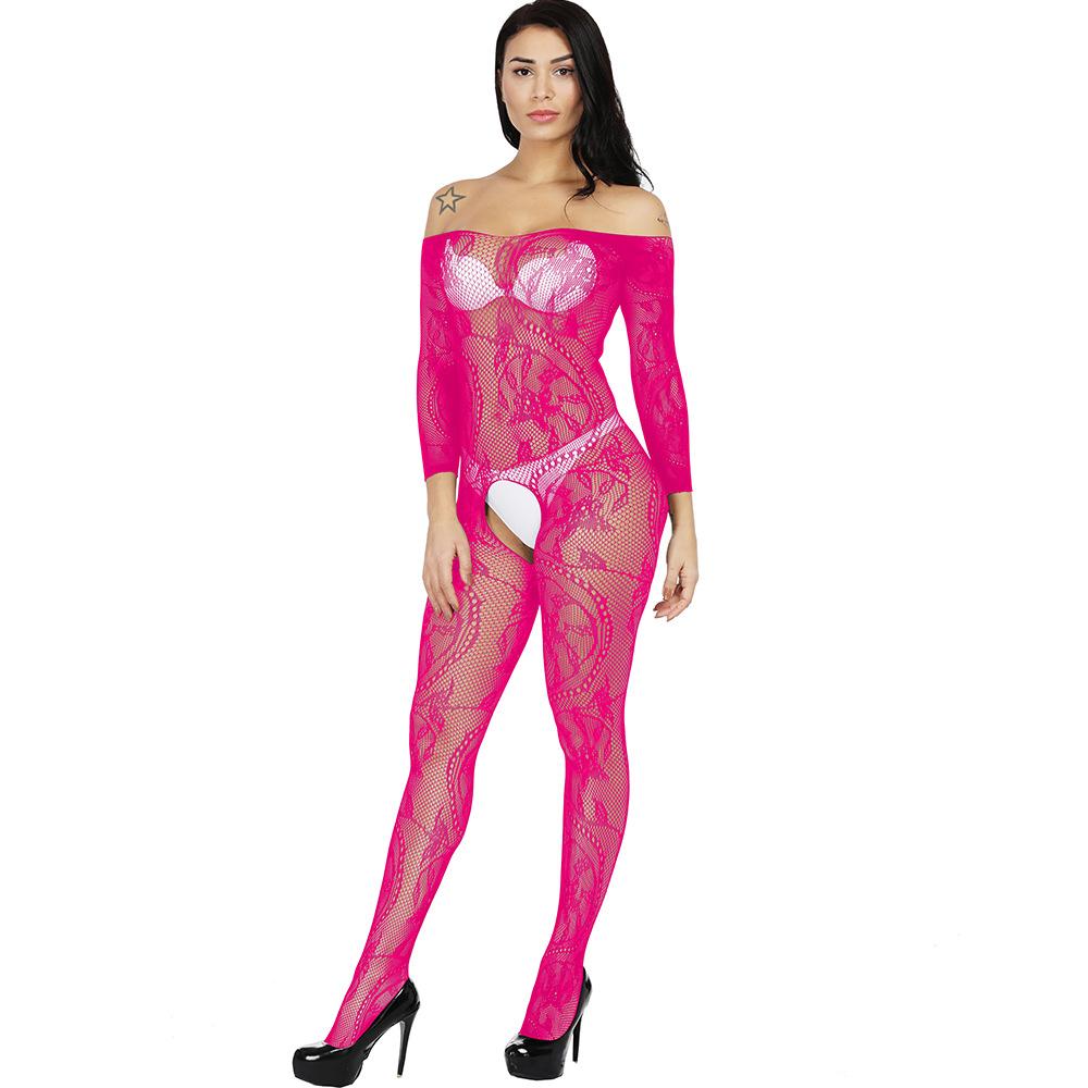 Sexy Underwear Online Sexy One-piece, Neck-hanging One-piece Stockings, Open-ended Hollowed Out On All Sides