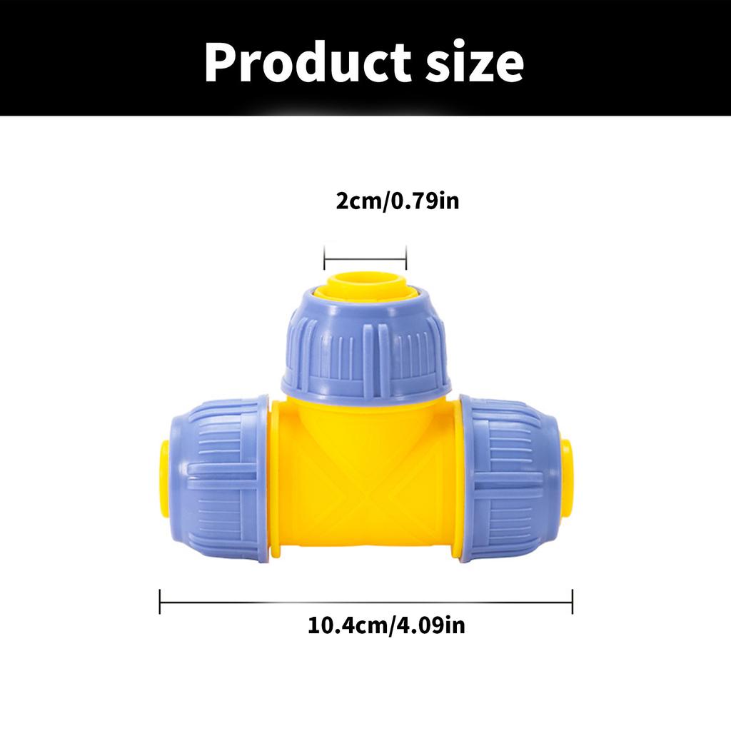 Garden Tap Water Hose Pipe Connector Quick Connects Adapter Fitting Accessories Easy Installation 20mm Pipe Joint