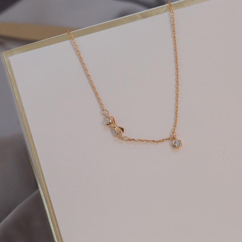 ANENJERY Bracelet à nœud papillon pour femmes, breloque en Zircon cubique, bijoux cadeau, nouveauté 2022