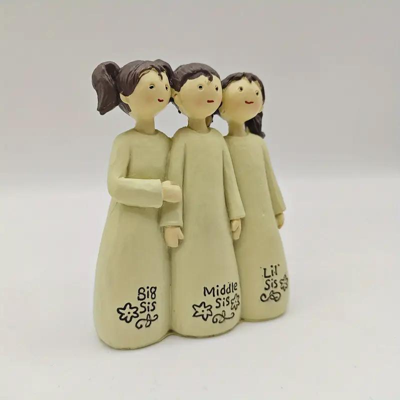 Angel Sisters Friendship Sculpture Angel Statue Desktop Living Room Home Garden Decoration Christmas Decoration Ornament