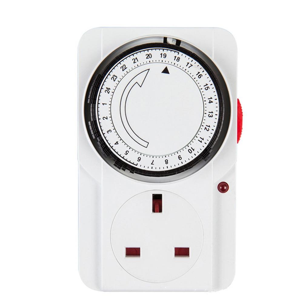 2/3-Pin Plug Timer Plug 15 Minutes Intervals 24 Hour Segment Timer  Kitchen Appliances