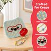 Cartoon Animal Animal Shaped Palm Fan Cattail Woven Handheld Fan Cattail Hand Fan  Photo Prop
