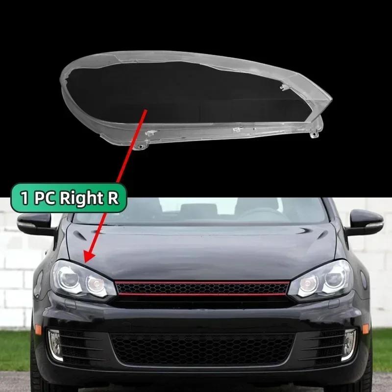 Autoscheinwerfer Lampenschirm Für VW Golf 6 MK6 GTI R 2010-2014 Transparente Abdeckung Scheinwerfergehäuse Lampenschirm Linse Scheinwerfer