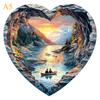 Non-Toxic Pirate Cabin 3D Vision Wooden Jigsaw Puzzle For Adults - Educational Brain Teaser Game Intellectual Exercise For Birthday Gifts