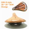 G98 Retro Vintage Bicycle Saddle Pure Cowhide Handmade  Seat Custion  Bike Sport Saddle Bicycle Cycling Saddle Bike Seat