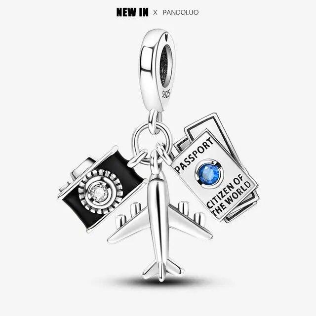 Novità Elementi Musicali Set da Tre Pezzi Perline Charm Si Adatta Nuovo Bracciale Argento 925 Donne Ciondolo Perla Gioielli Regalo