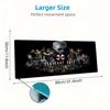 Evil Zombie Game Color Mouse Pad Large Gaming Table Cushion Non-slip Laptop Tablet Big Mousepad XXL Mat Mini PC Playmat With Lock edge