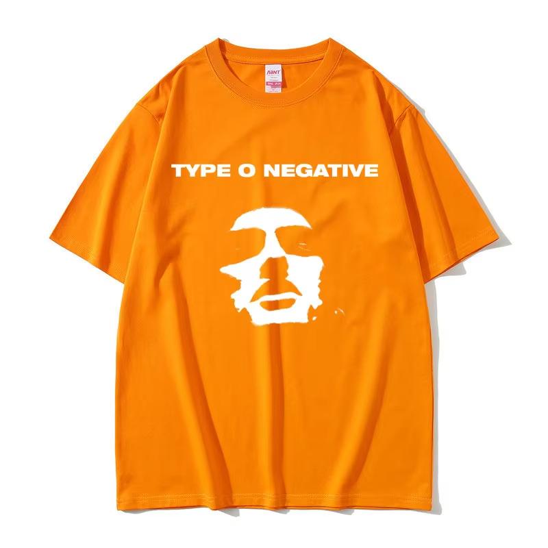Rock Band Type O Negative T-shirts Men Women Fashion Pure Cotton Tee Shirt Men's Streetwear Male Gothic Short Sleeve