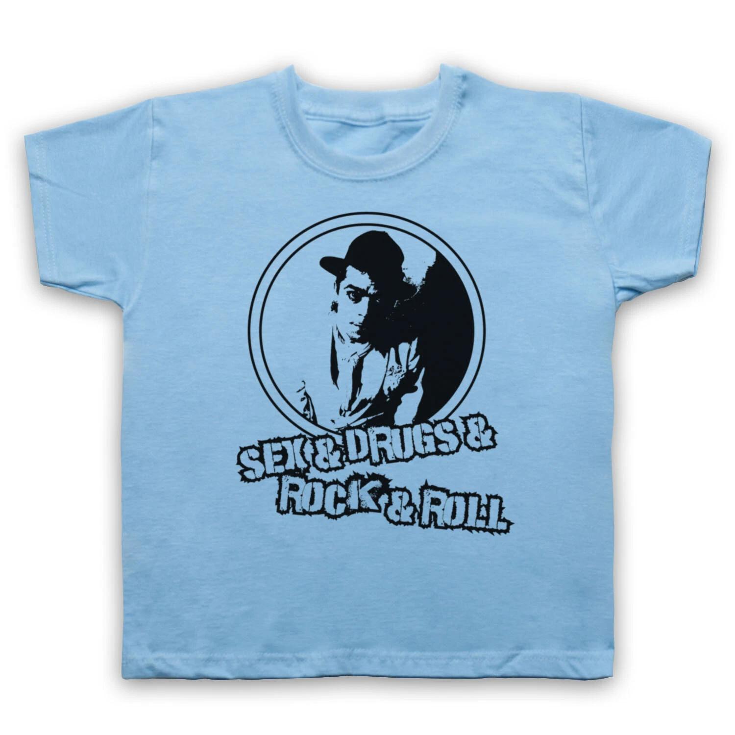 IAN DURY SEX & DRUGS & ROCK & ROLL UNOFFICIAL BLOCKHEAD KIDS CHILDS T-shirt 160