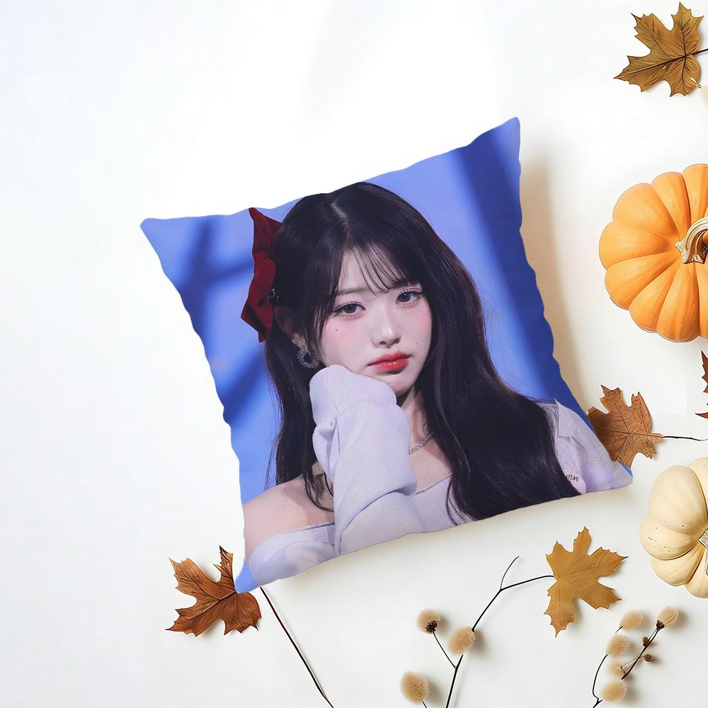 Idol Lovely J-Jang Won-Young Cushion Cover Washable Linen Pillowcase Soft For Daily Sofa Bed Home Room Decor