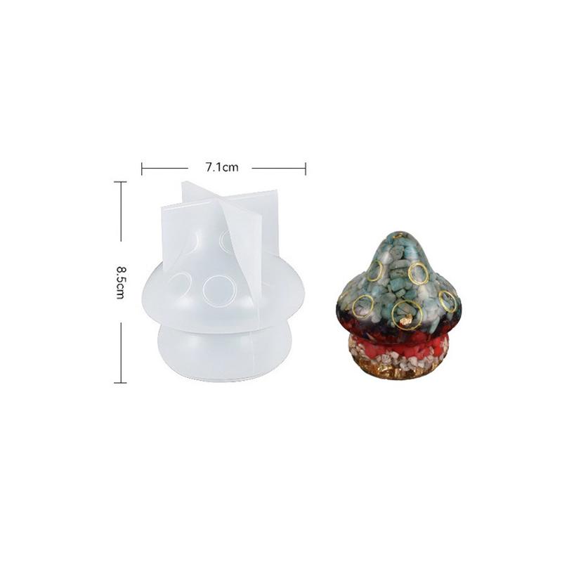 Multi-function Mushroom Storage Boxes Display Epoxy Resin Silicone Molds Making For DIY Aromatherapy Gypsum Mushroom Drip