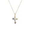 Stainless Steel Chain New Colorful Zircon Cross Pendant Necklaces for Women Men Gold Silver Color Fashion Cool Jewelry Gifts