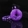 Retro Imitation Amber Necklace For Men And Women Purple Beaded Long Pendant Sweater Chain Mother'S Day Gift