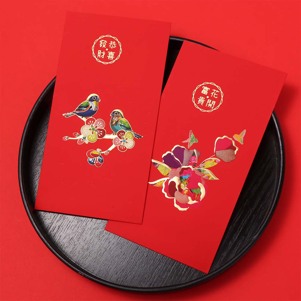 6PCS Vintage Luck Money Envelopes Chinese Style Money Pocket New Year Red Envelope  Chinese New Year
