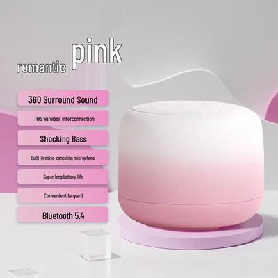 Gradient Bluetooth Macaron Speaker: Portable Outdoor Subwoofer with High Volume