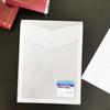 Clear File A4 with Back Pocket and Button 10 Pieces I.S. Case, Vertical, Closure,