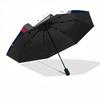 1pc Space Invaders Automatic Folding Umbrella, 8-Rib Sturdy Canopy, Portable Travel Umbrella for Outdoor Use