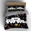 "Smiling Teeth Pattern" Bedding Duvet Cover Sets Duvet Covers Pillowcases Gifts (1 * Duvet Cover 2 * Pillowcases, Without Duvet Insert)