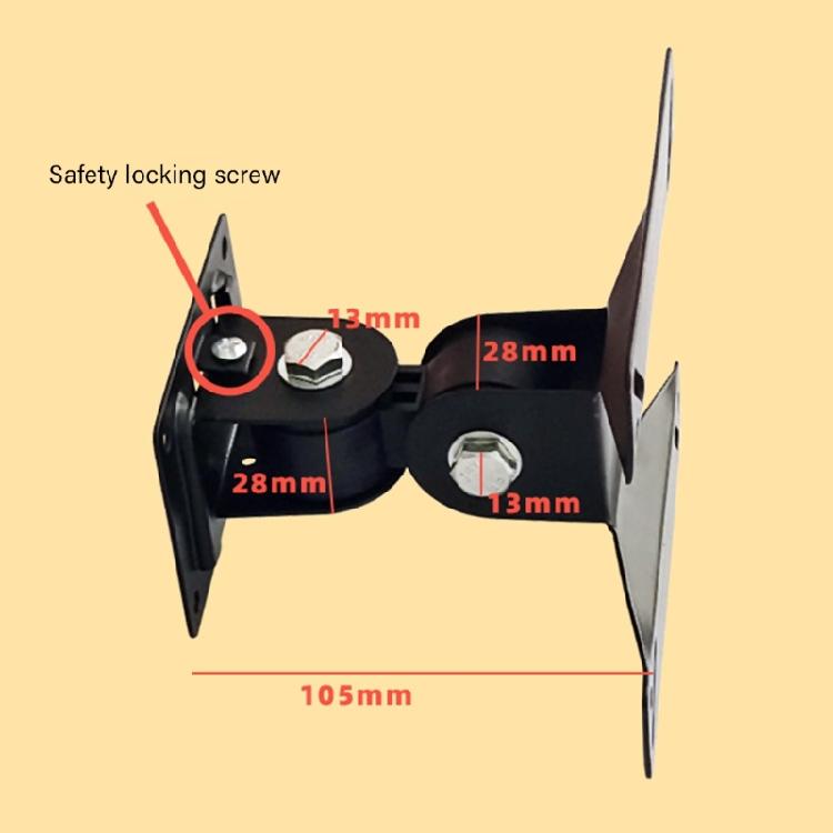 Compactly Space Saving Wall Mount Bracket for 14-24Inch LED TVs and Monitors Ideal for Small Areas Angle Adjustment