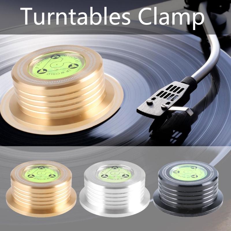 Audiophiles Grade Turntables Disc Stabilizers With Leveling Bubble, 60Hz Vibration Reduction For Vinyls Records