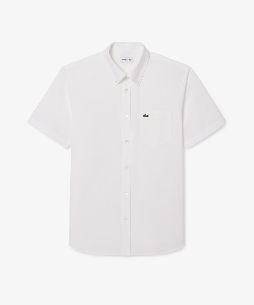LACOSTE Men'S Short Sleeve Oxford Shirt Ch1917-56G 001