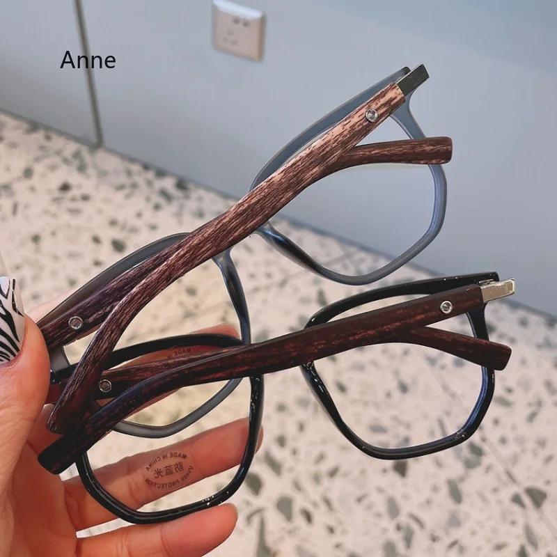 Vintage Oversized Myopia Glasses Women Men Ladies Fashion Anti-blue Near Sight Eyewear Optical Spectacle Eyeglasses 0 To-4.0
