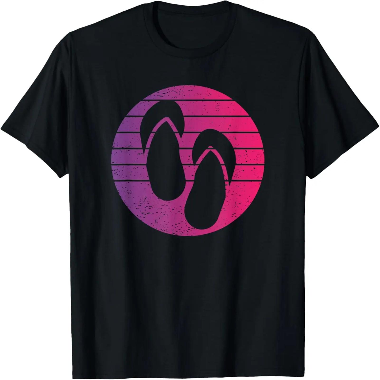 

Flip Flops Retro Style Vintage T-Shirt XXXXXL чорний