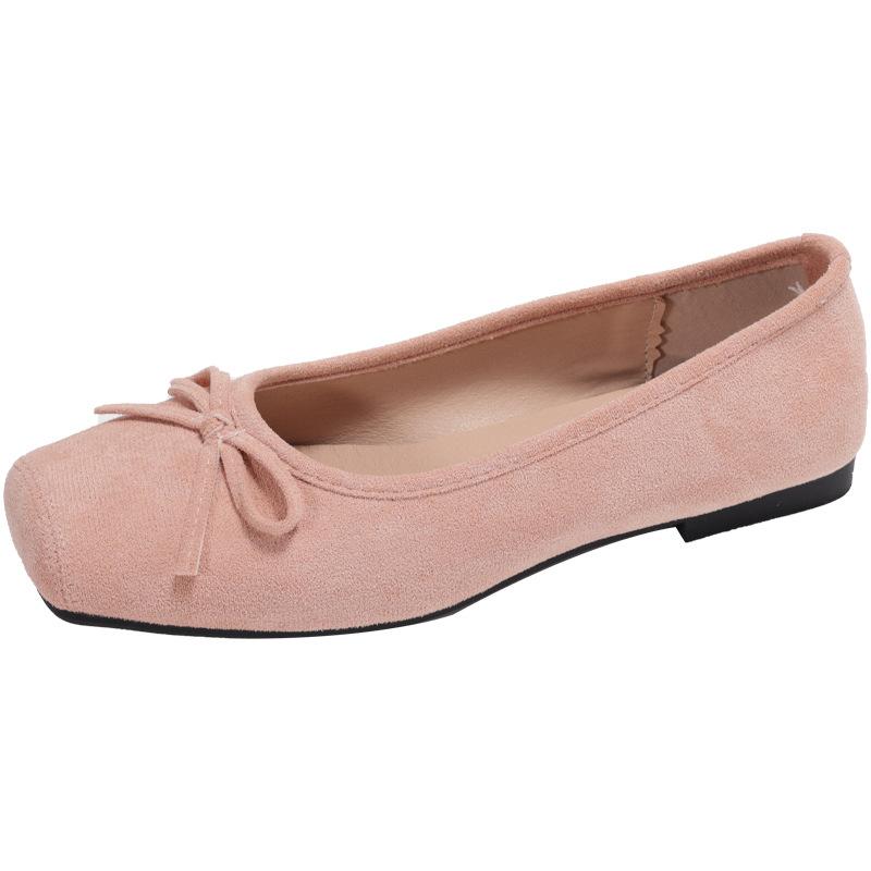 

Туфли женские балетки с мягкой подошвой, маленькие, ароматные, в стиле французского ретро, вечерние, нежные серебристые, весенне-летние одинарные туфли 40 розовый