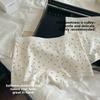 Female Spring and Autumn Flowers Pure Cotton Breathable No Trace No Roll Edge Anti Light Flat Angle Underwear