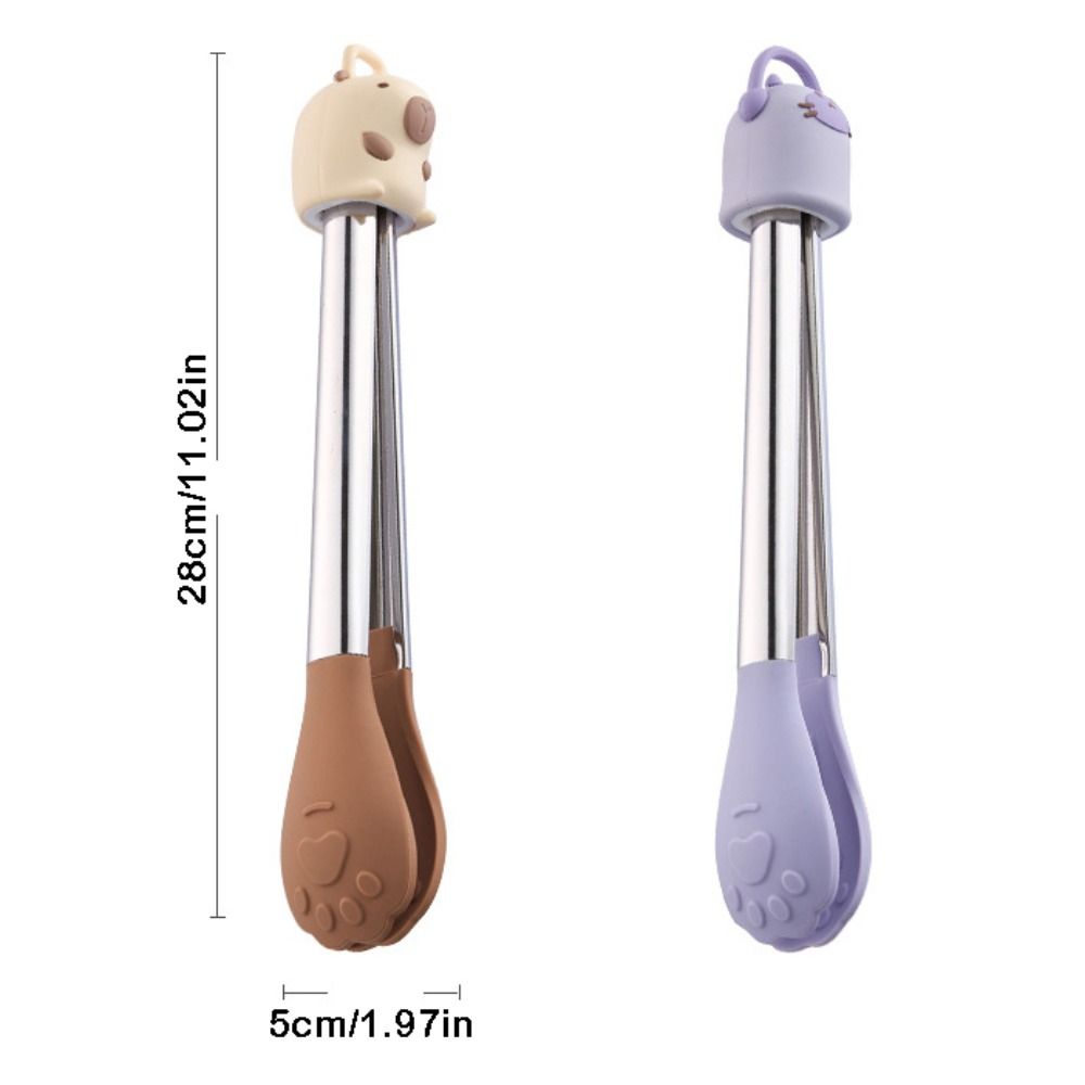 Anti-Scalding Non-Stick Steak Tongs Heat Resistant Cake Bread Tong Cooking Tong  Steak Pasta