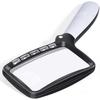 Rectangular Reading Magnifier With 5 Led Lights, 2 Intensity Modes And 2x Magnification