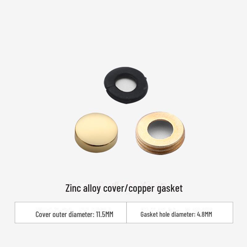 Curved Copper and Stainless Steel Decorative Mirror Nail Caps