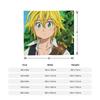 Sevendeadlysinse  Meliodas Knitted Blanket Fleece Nanatsu no Taizai Ultra-Soft Throw Blankets for Outdoor Travel Bedroom Quilt