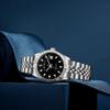 BUREI Men's Automatic Watch Waterproof Analog Date Mechanical Popular Male Brand Stylish Wristwatch Simple Casual Silver Black Watch