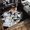 Horror Movie Icons Office Rug Chair Mat, Game Carpet, Suitable for Front Door, Bedroom, Living Room, Desk, Holiday Gift
