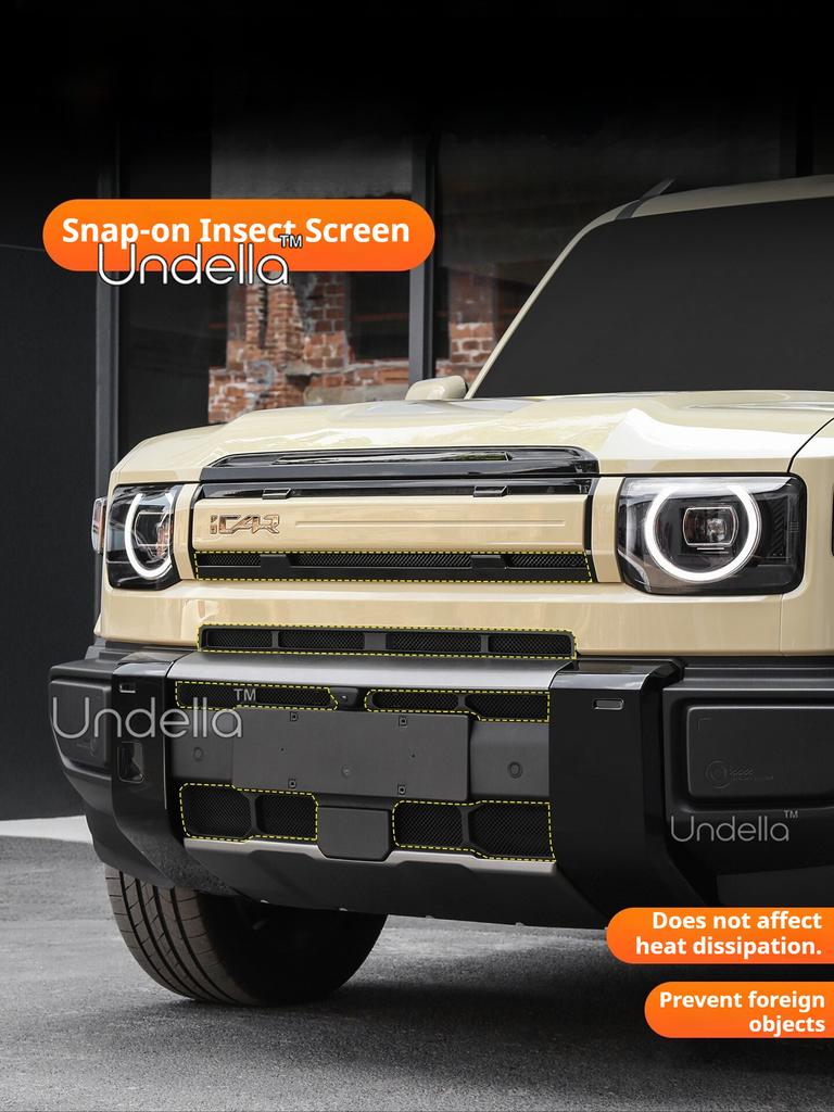 For ICAUR V27 Esteo V27 2026 2027 Auto Parts Car Front Grille Insect Proof Net Radiator Condenser Protective Cover Accessories
