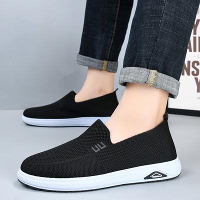 Summer New Men's Breathable Mesh Casual Shoes Comfortable Slip-on Loafers Flats Walking Sneakers Tennis for Men Zapatos Hombre