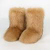 Fashion 2024 New Comfortable Imitation Raccoon Fur Snow Boots with Midsole for Women's Winter Warmth and Comfort, Hairy Women's Boots